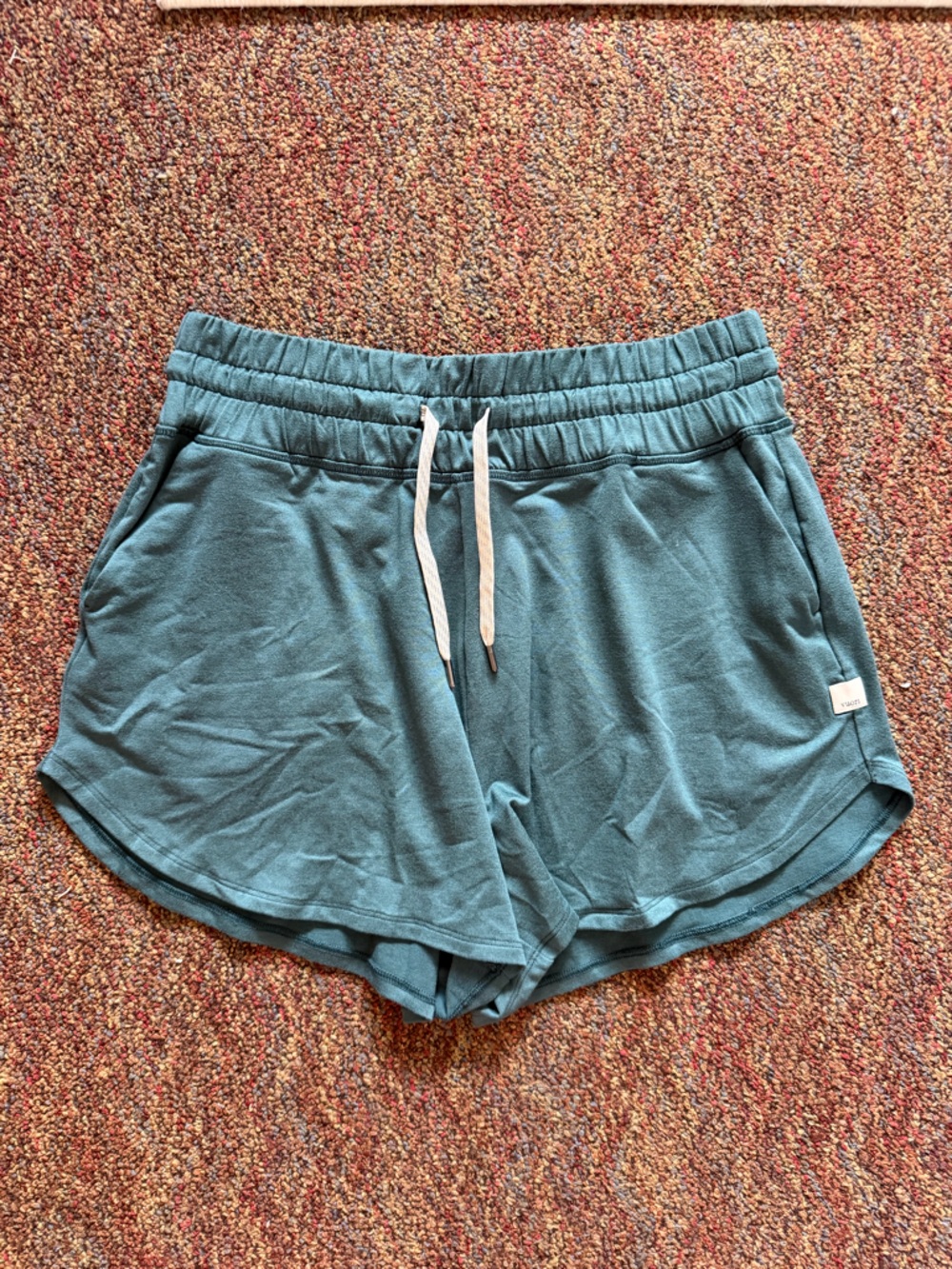 Vuori Women's Teal Halo Shorts